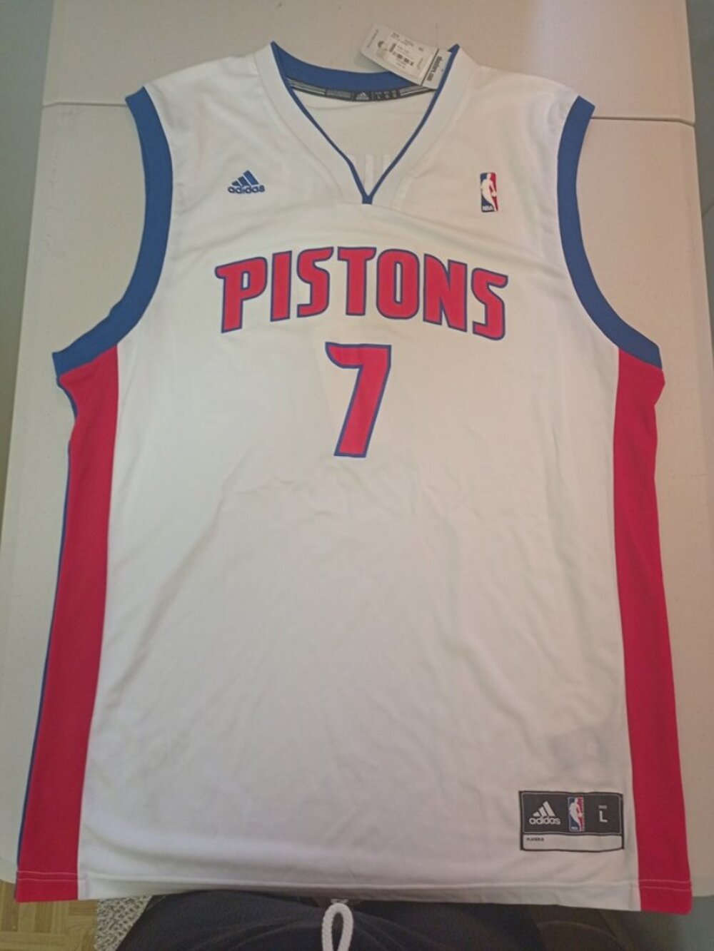 Adidas Brandon Knight Detroit Pistons NBA Basketball Jersey Adult Large NWT